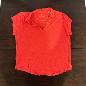 Tommy Bahama Red Shirt with Gold Logo